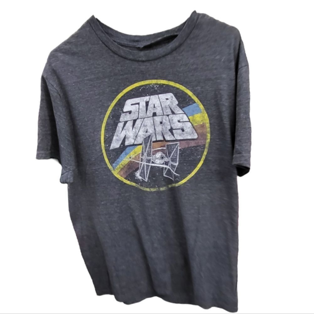 STAR WARS Grey Rainbow Tshirt Size L